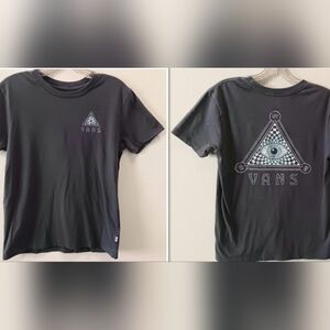 3/10 VANS Off The Wall Logo Tee illuminati Eye Pyramid XS Skater Unisex T-shirt